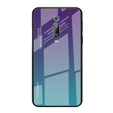 Gradient Color Glass + TPU Hybrid Case for Xiaomi Redmi Mi 9T / Mi 9T Pro