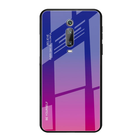 Gradient Color Glass + TPU Hybrid Case for Xiaomi Redmi Mi 9T / Mi 9T Pro