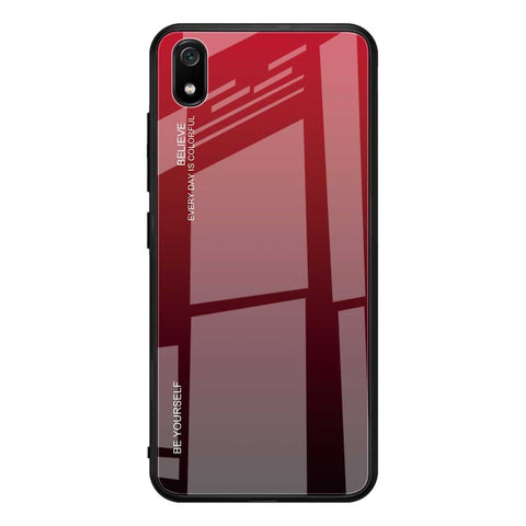 Gradient Color Glass + TPU Hybrid Case for Xiaomi Redmi 7A