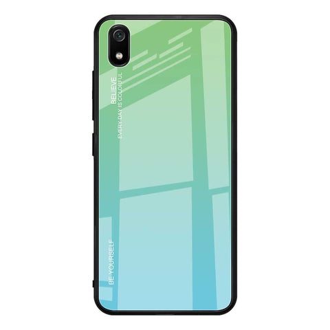 Gradient Color Glass + TPU Hybrid Case for Xiaomi Redmi 7A