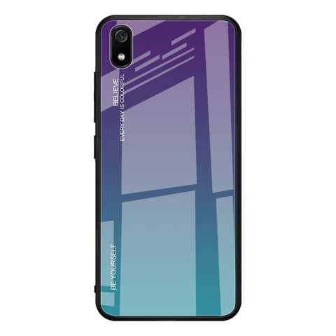 Gradient Color Glass + TPU Hybrid Case for Xiaomi Redmi 7A