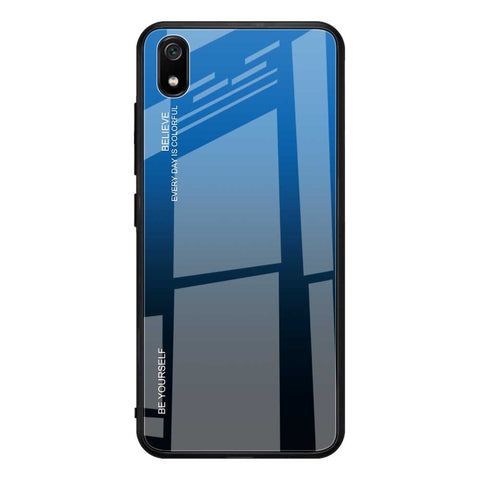 Gradient Color Glass + TPU Hybrid Case for Xiaomi Redmi 7A