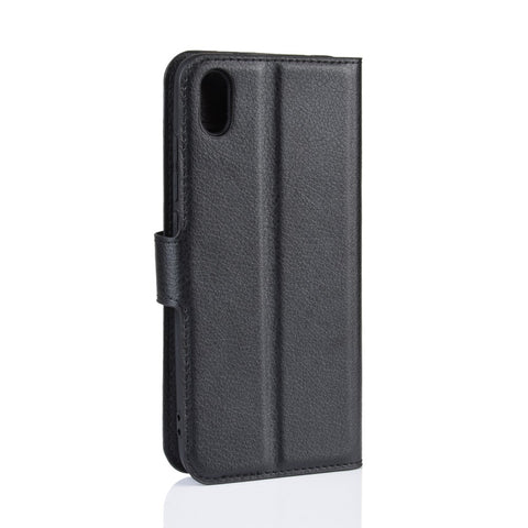 Litchi Texture Wallet PU Leather Stand Phone Casing for Xiaomi Redmi 7A