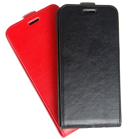 Crazy Horse Texture Vertical Flip Leather Card Holder Protective Phone Shell for Xiaomi Redmi 7A
