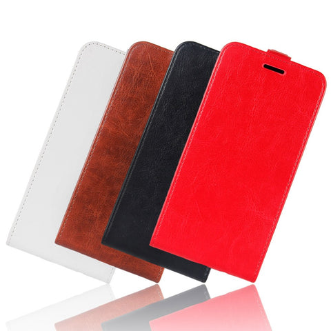 Crazy Horse Texture Vertical Flip Leather Card Holder Protective Phone Shell for Xiaomi Redmi 7A