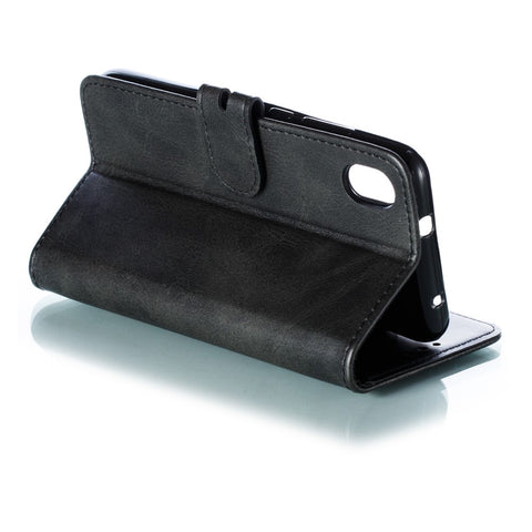 Imprinted Cat Pattern Leather Wallet Stand Case for Xiaomi Redmi 7A