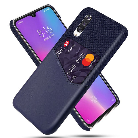 PC + PU + Cloth Hybrid Phone Back Shell with Card Slot Xiaomi Mi CC9 / Mi CC9 Meitu Edition /  Mi 9 Lite / Mi 9 Lite