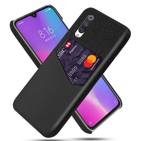 PC + PU + Cloth Hybrid Phone Back Shell with Card Slot Xiaomi Mi CC9 / Mi CC9 Meitu Edition /  Mi 9 Lite / Mi 9 Lite