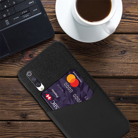 PC + PU + Cloth Hybrid Phone Back Shell with Card Slot Xiaomi Mi CC9 / Mi CC9 Meitu Edition /  Mi 9 Lite / Mi 9 Lite