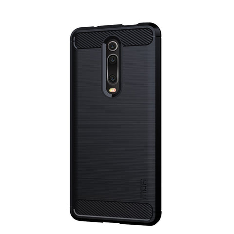 MOFI Carbon Fiber Texture Brushed TPU Cell Phone Case for Xiaomi Redmi K20/Mi 9T/K20 Pro/Mi 9T Pro