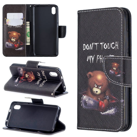 Printing Style PU Leather Flip Stand Phone Case for Xiaomi Redmi 7A
