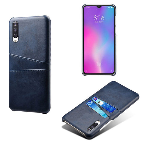 KSQ Double Card Slots PU Leather Coated PC Case Xiaomi Mi CC9 / Mi CC9 Meitu Edition/ Mi 9 Lite