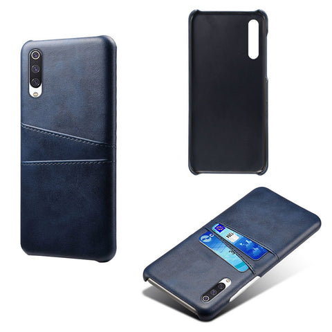 KSQ Double Card Slots PU Leather Coated PC Case Xiaomi Mi CC9 / Mi CC9 Meitu Edition/ Mi 9 Lite