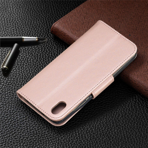 Imprint Butterfly Wallet Stand PU Leather Phone Case for Xiaomi Redmi 7A