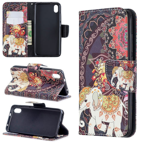 Pattern Printing Leather Wallet Stand Case for Xiaomi Redmi 7A