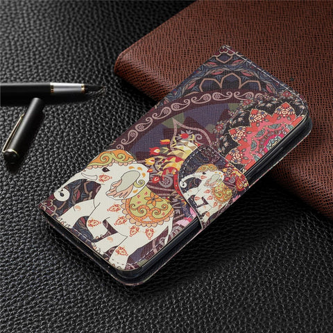 Pattern Printing Leather Wallet Stand Case for Xiaomi Redmi 7A
