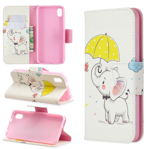 Pattern Printing Leather Wallet Stand Case for Xiaomi Redmi 7A