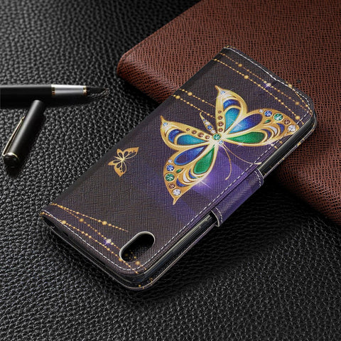 Pattern Printing Leather Wallet Case for Xiaomi Redmi 7A