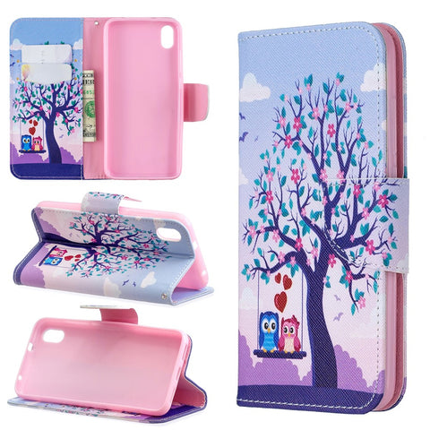 Pattern Printing Leather Wallet Case for Xiaomi Redmi 7A