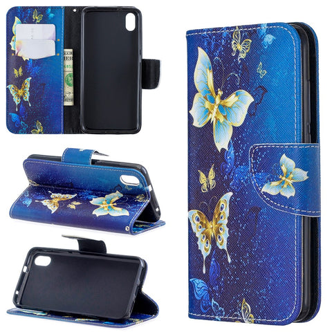 Pattern Printing Leather Wallet Case for Xiaomi Redmi 7A