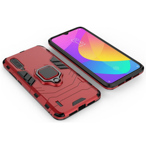 Cool Guard Ring Holder Kickstand Plastic TPU Combo Case for Xiaomi Mi 9 Lite/ Mi CC9/ Mi CC9 Meitu Edition