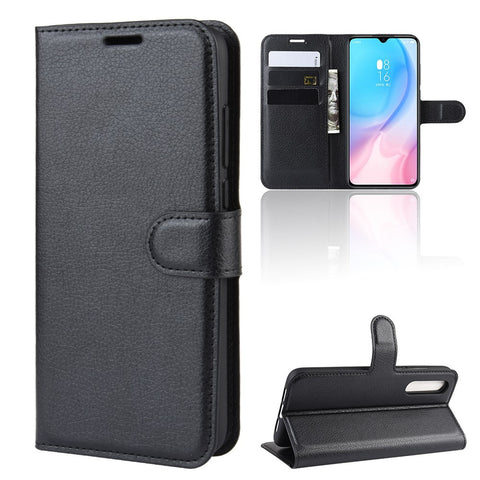 Litchi Skin Leather Wallet Case for Xiaomi Mi CC9 / Mi CC9 Meitu Edition /  Mi 9 Lite