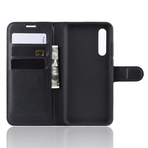 Litchi Skin Leather Wallet Case for Xiaomi Mi CC9 / Mi CC9 Meitu Edition /  Mi 9 Lite