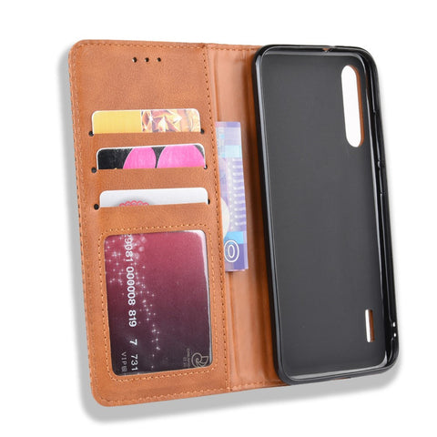 Vintage Style Leather Wallet Stand Case for Xiaomi Mi A3 / Mi CC9e