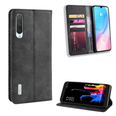 Vintage Style Leather Wallet Stand Case for Xiaomi Mi A3 / Mi CC9e