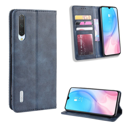 Vintage Style Leather Wallet Stand Case for Xiaomi Mi A3 / Mi CC9e