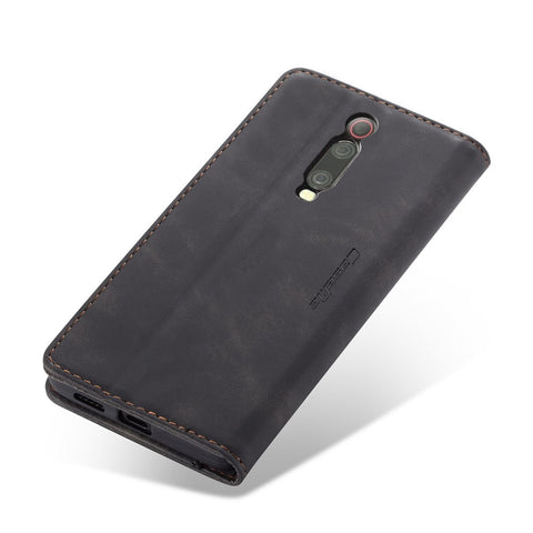 CASEME 013 Series Auto-absorbed Wallet Stand PU Leather Phone Cover for Xiaomi Redmi K20 Pro/Redmi K20/Mi 9T/Mi 9T Pro