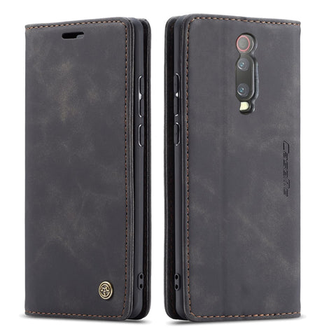 CASEME 013 Series Auto-absorbed Wallet Stand PU Leather Phone Cover for Xiaomi Redmi K20 Pro/Redmi K20/Mi 9T/Mi 9T Pro