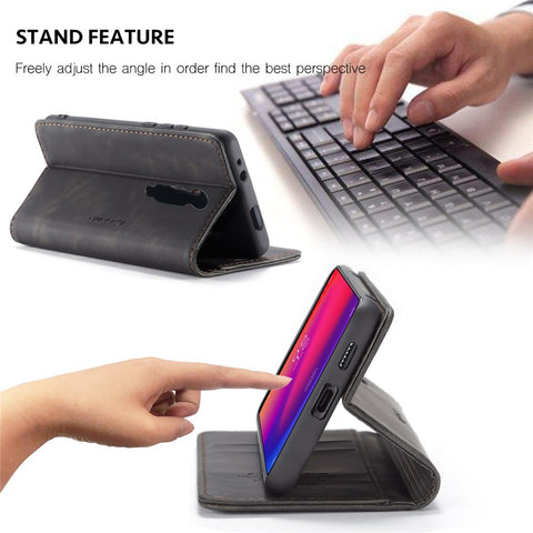 CASEME 013 Series Auto-absorbed Wallet Stand PU Leather Phone Cover for Xiaomi Redmi K20 Pro/Redmi K20/Mi 9T/Mi 9T Pro