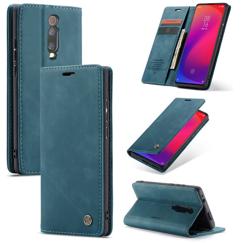 CASEME 013 Series Auto-absorbed Wallet Stand PU Leather Phone Cover for Xiaomi Redmi K20 Pro/Redmi K20/Mi 9T/Mi 9T Pro