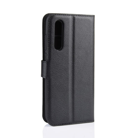 Litchi Skin Leather Wallet Stand Cell Phone Case for Xiaomi Mi CC9e / Mi A3