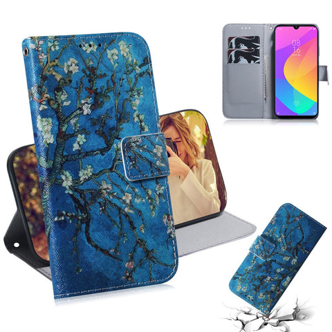 Printing Skin Leather Phone Shell Case for Xiaomi Mi CC9e / Mi A3