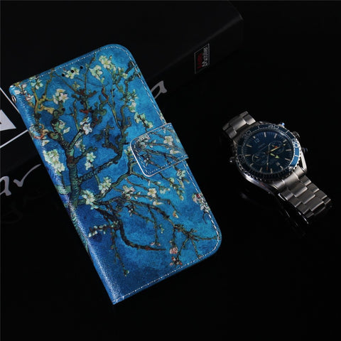 Printing Skin Leather Phone Shell Case for Xiaomi Mi CC9e / Mi A3