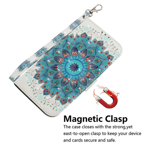 Light Spot Decor Pattern Printing Wallet Stand Leather Protective Phone Case Cover for Xiaomi Mi CC9e / Mi A3
