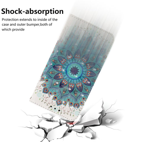 Light Spot Decor Pattern Printing Wallet Stand Leather Protective Phone Case Cover for Xiaomi Mi CC9e / Mi A3