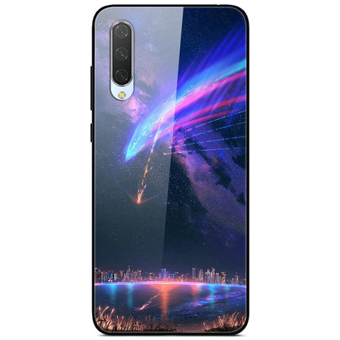 Pattern Printing Glass Back + TPU Hybrid Case for Xiaomi Mi CC9e/Mi A3