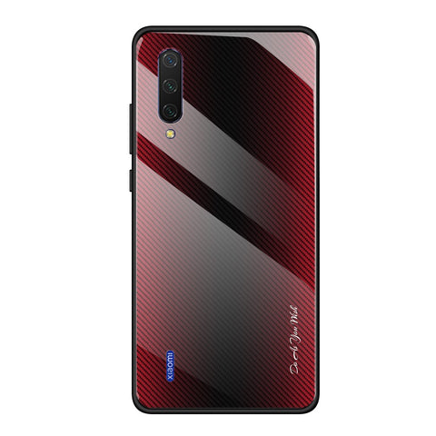 Texture Gradient Tempered Glass Back + Soft TPU Edge Phone Cover for Xiaomi Mi CC9 / Mi CC9 Meitu Edition/ Mi 9 Lite