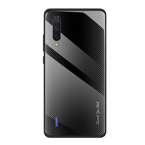 Texture Gradient Tempered Glass Back + Soft TPU Edge Phone Cover for Xiaomi Mi CC9 / Mi CC9 Meitu Edition/ Mi 9 Lite