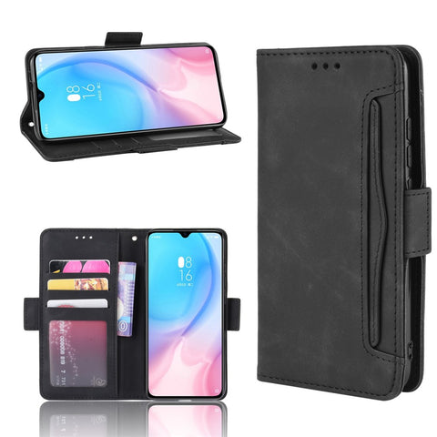 Wallet Stand Leather Phone Casing with Multiple Card Slots for Xiaomi Mi CC9e/Mi A3