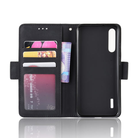 Wallet Stand Leather Phone Casing with Multiple Card Slots for Xiaomi Mi CC9e/Mi A3