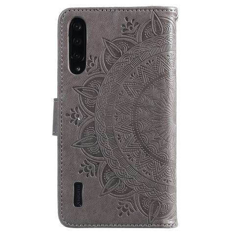Imprint Flower Leather Wallet Case for Xiaomi Mi CC9e / Mi A3