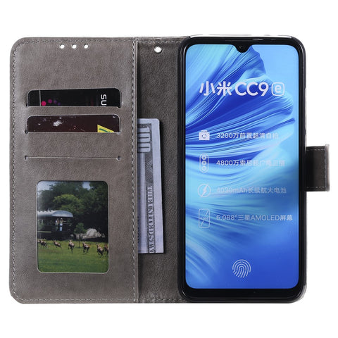 Imprint Flower Leather Wallet Case for Xiaomi Mi CC9e / Mi A3