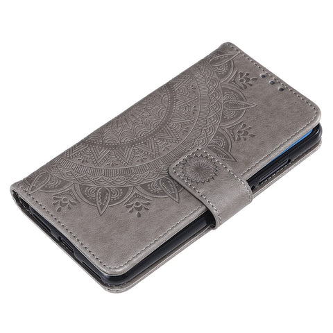 Imprint Flower Leather Wallet Case for Xiaomi Mi CC9e / Mi A3