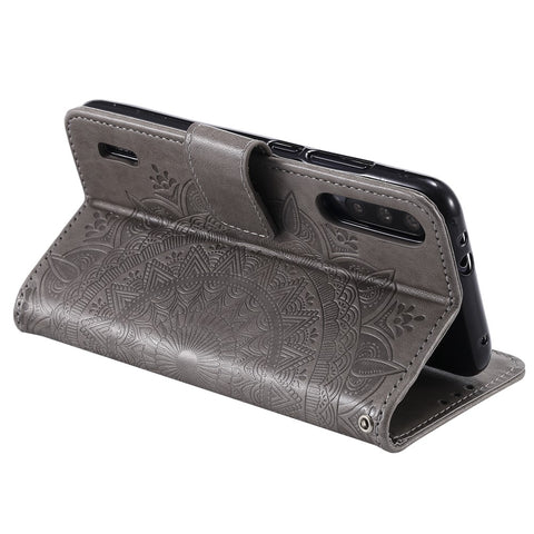 Imprint Flower Leather Wallet Case for Xiaomi Mi CC9e / Mi A3