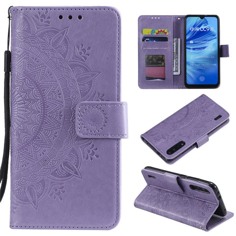 Imprint Flower Leather Wallet Case for Xiaomi Mi CC9e / Mi A3