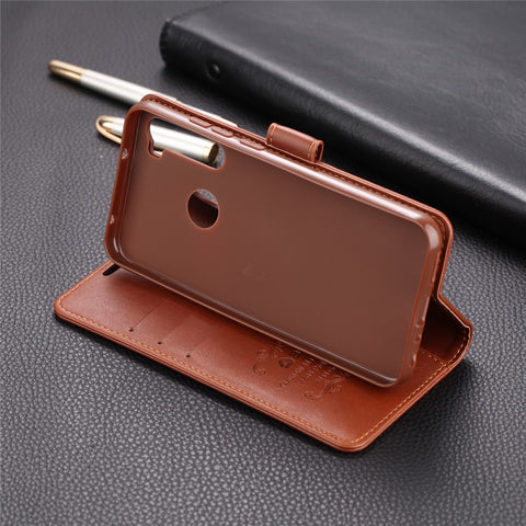 AZNS Stand Leather Wallet Case for Xiaomi Redmi Note 8